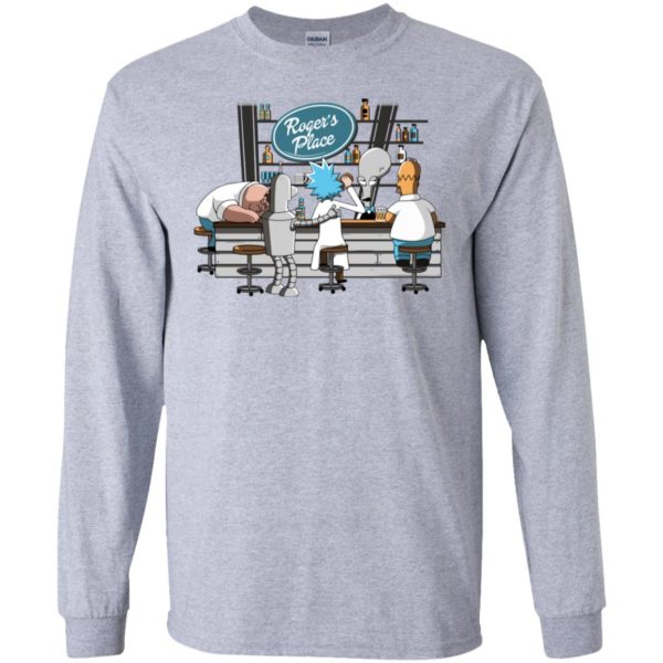 Roger's Peter Griffin, Bender, Rick Sanchez, and Homer Simpson at Roger's Place Shirt