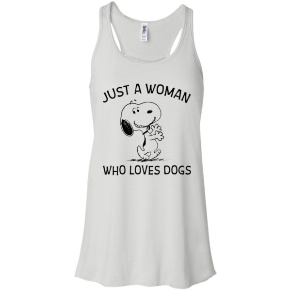 Just A Woman Who Loves Dogs Snoopy Shirt