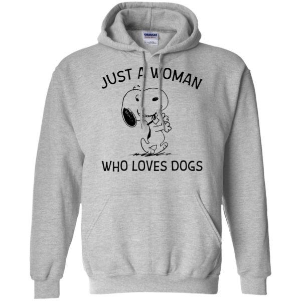 Just A Woman Who Loves Dogs Snoopy Shirt