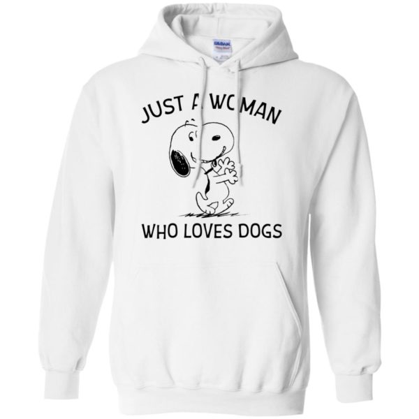 Just A Woman Who Loves Dogs Snoopy Shirt