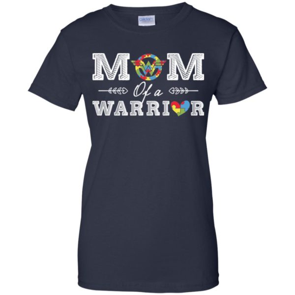 Mom Of A Warrior Autism Wonder Woman Shirt
