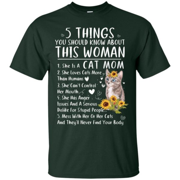 5 Things You Should Know About This Woman Cat Mom Sunflower Cat Shirt