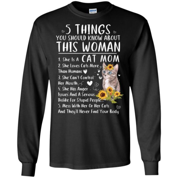 5 Things You Should Know About This Woman Cat Mom Sunflower Cat Shirt