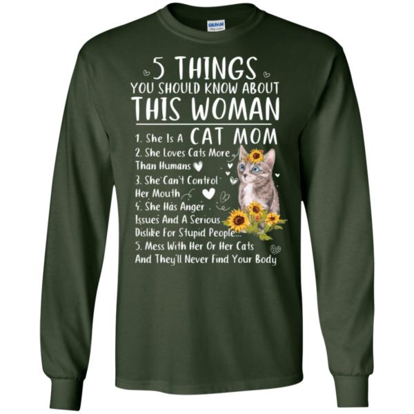 5 Things You Should Know About This Woman Cat Mom Sunflower Cat Shirt