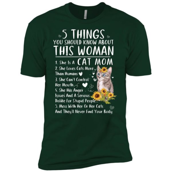 5 Things You Should Know About This Woman Cat Mom Sunflower Cat Shirt