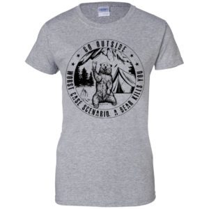 Go Outside Worst Case Scenario A Bear Kills You Shirt