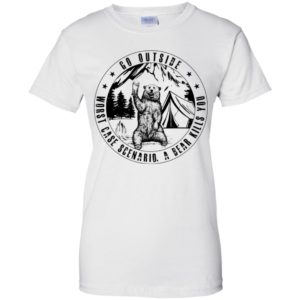 Go Outside Worst Case Scenario A Bear Kills You Shirt