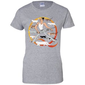 Freddie Mercury With Cats Cartoon Shirt