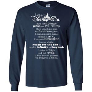 I am a Disney Girl I have battled Dragon shirt image I am a Disney Girl I have battled Dragon shirt