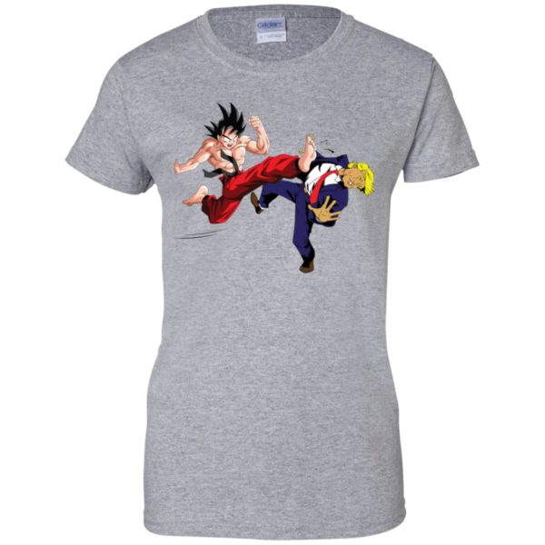 Songoku Kicking Donald TrumpShirt