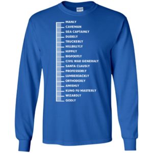 Beard Rule Measuring Guide Shirt