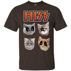 Hiss Kiss Cats Kittens Rock Shirt