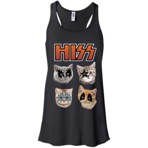 Hiss Kiss Cats Kittens Rock Shirt
