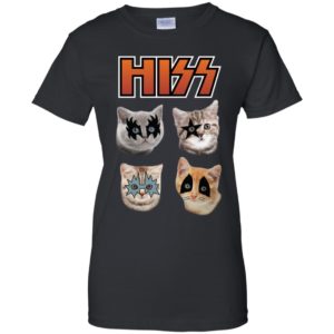 Hiss Kiss Cats Kittens Rock Shirt