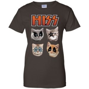 Hiss Kiss Cats Kittens Rock Shirt