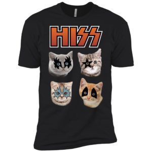 Hiss Kiss Cats Kittens Rock Shirt