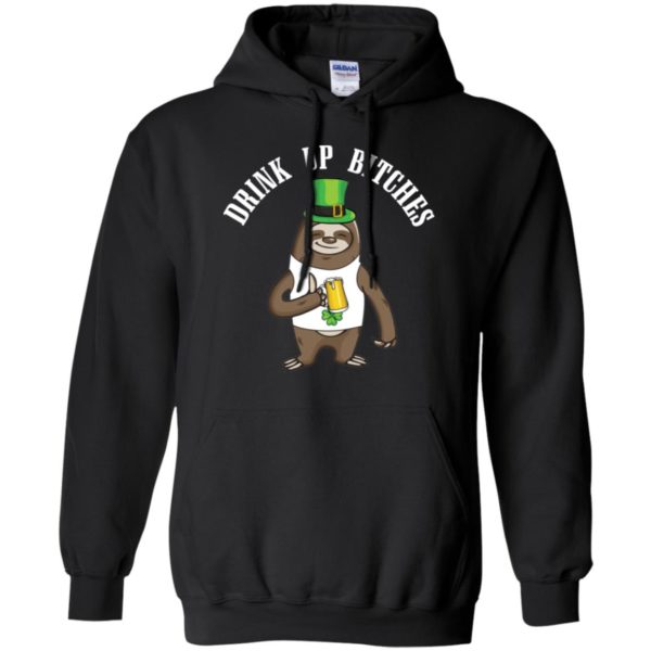 Drink Up Bitches St. Patrick's Day Sloth Beer Drinking Shirt