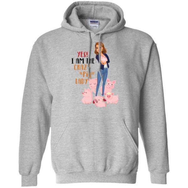 Yes I Am The Crazy Pig Lady Shirt