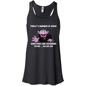 Count von Count Today's number is zero shirt image Count von Count Today's number is zero shirt