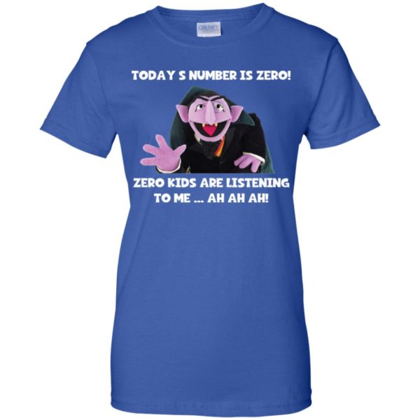 Count von Count Today's number is zero shirt