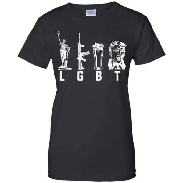 Liberty Guns Beer Trump Funny LGBT Shirt