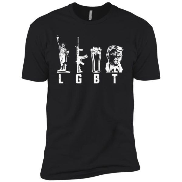 Liberty Guns Beer Trump Funny LGBT Shirt