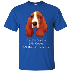 This Tee Shirt Is 35% Cotton 65% Basset Hound Hair Shirt