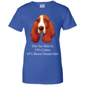 This Tee Shirt Is 35% Cotton 65% Basset Hound Hair Shirt