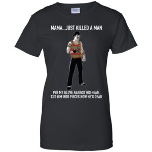 Freddie Mercury Krueger Mama Just Killed A Man Shirt image Freddie Mercury Krueger Mama Just Killed A Man Shirt