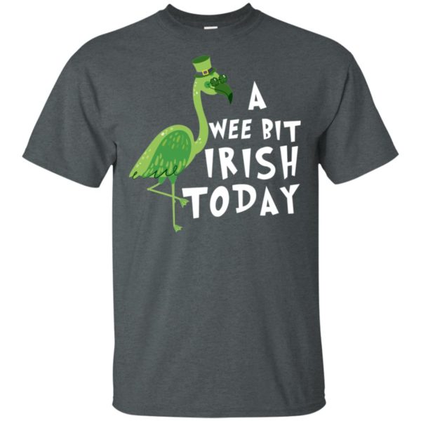 A Wee Bit Irish Today Flamingo St. Patrick's Day Shirt