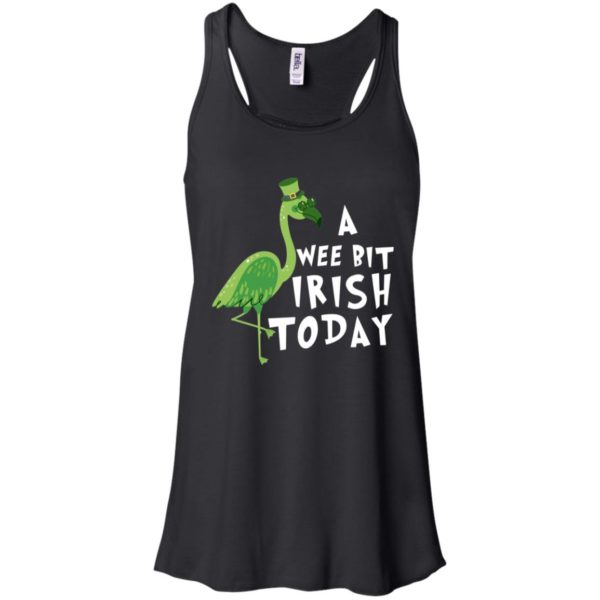 A Wee Bit Irish Today Flamingo St. Patrick's Day Shirt