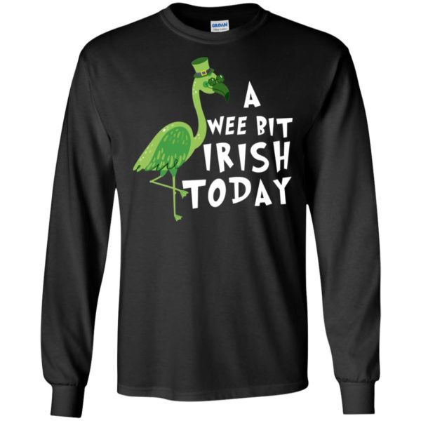 A Wee Bit Irish Today Flamingo St. Patrick's Day Shirt