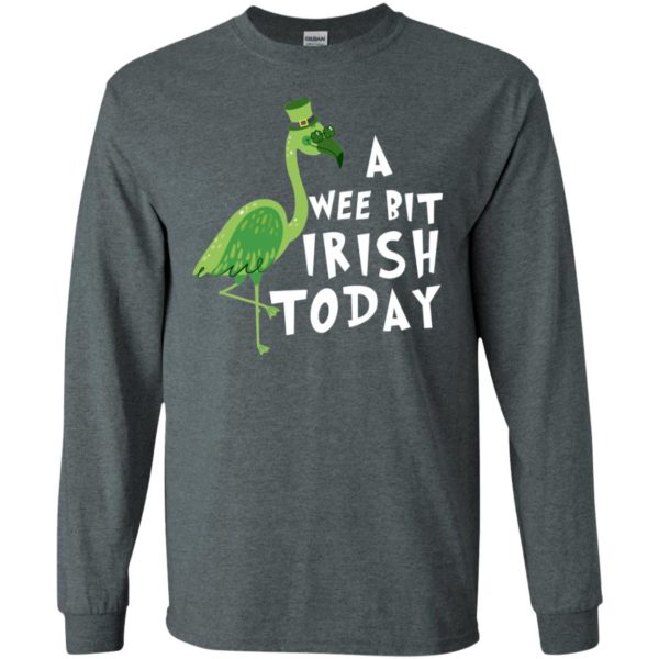 A Wee Bit Irish Today Flamingo St. Patrick's Day Shirt