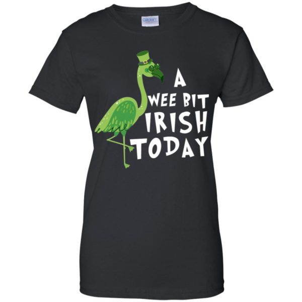 A Wee Bit Irish Today Flamingo St. Patrick's Day Shirt