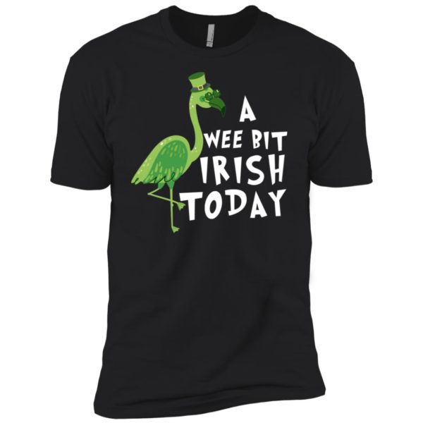 A Wee Bit Irish Today Flamingo St. Patrick's Day Shirt