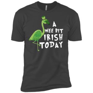 A Wee Bit Irish Today Flamingo St. Patrick's Day Shirt image A Wee Bit Irish Today Flamingo St. Patrick's Day Shirt
