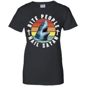 Bite People Hail Satan Shark Shirt