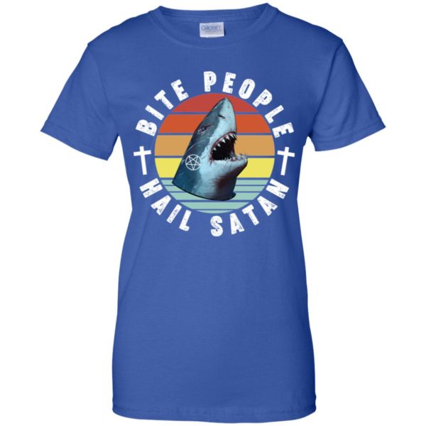 Bite People Hail Satan Shark Shirt