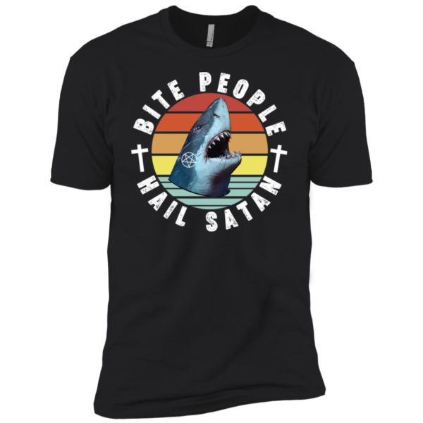 Bite People Hail Satan Shark Shirt