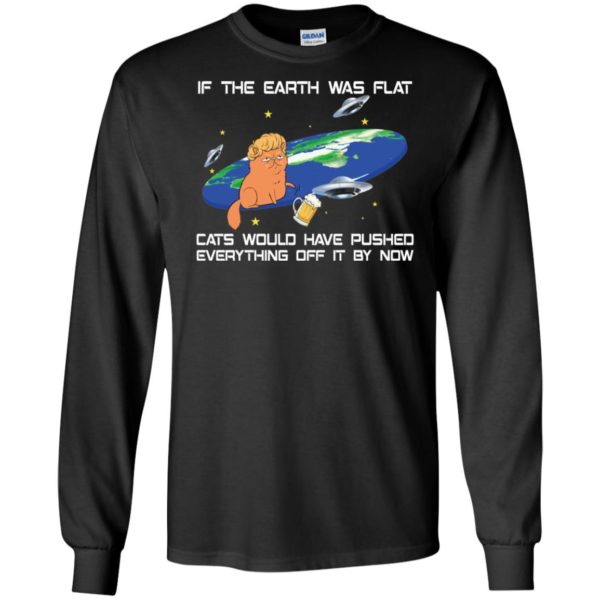 Funny Flat Earth Cat Joke Shirt