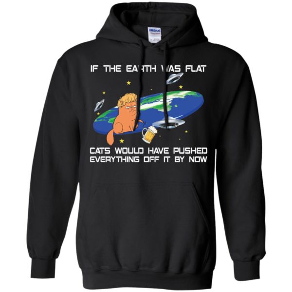 Funny Flat Earth Cat Joke Shirt