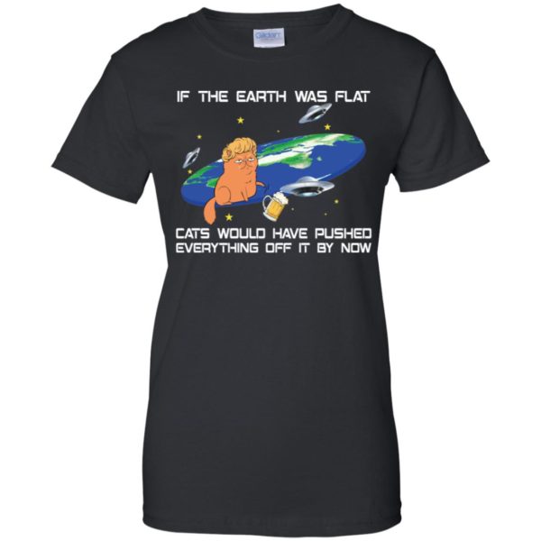 Funny Flat Earth Cat Joke Shirt