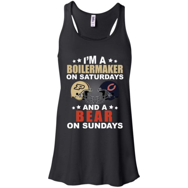 Chicago vs Purdue I'm A Boilermaker On Saturdays And A Bear On Sundays Shirt