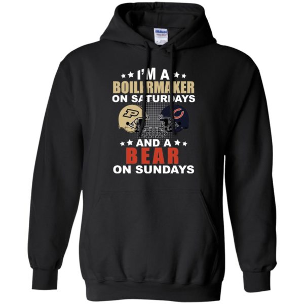 Chicago vs Purdue I'm A Boilermaker On Saturdays And A Bear On Sundays Shirt