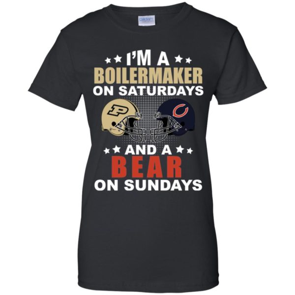 Chicago vs Purdue I'm A Boilermaker On Saturdays And A Bear On Sundays Shirt