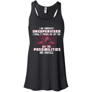 Deadpool I Am Currently Unsupervised I Know It Freaks Me Out Too Shirt image Deadpool I Am Currently Unsupervised I Know It Freaks Me Out Too Shirt