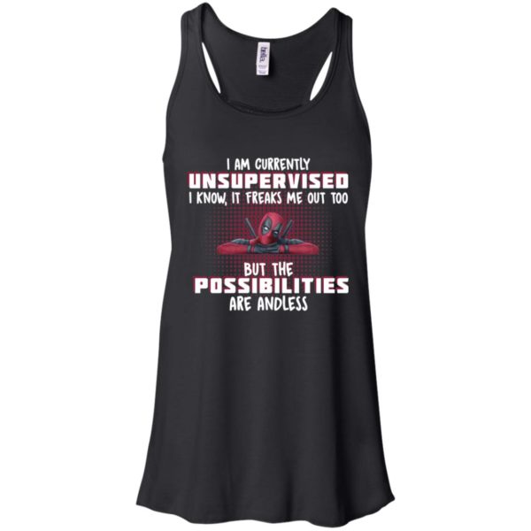 Deadpool I Am Currently Unsupervised I Know It Freaks Me Out Too Shirt