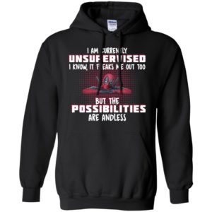 Deadpool I Am Currently Unsupervised I Know It Freaks Me Out Too Shirt image Deadpool I Am Currently Unsupervised I Know It Freaks Me Out Too Shirt