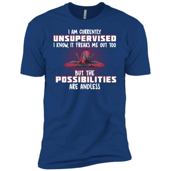 Deadpool I Am Currently Unsupervised I Know It Freaks Me Out Too Shirt