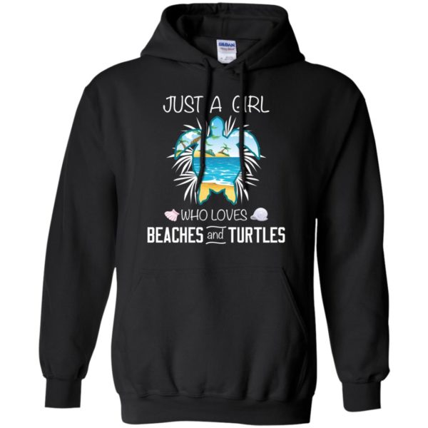 Just A Girl Who Loves Beaches And Turtles Shirt